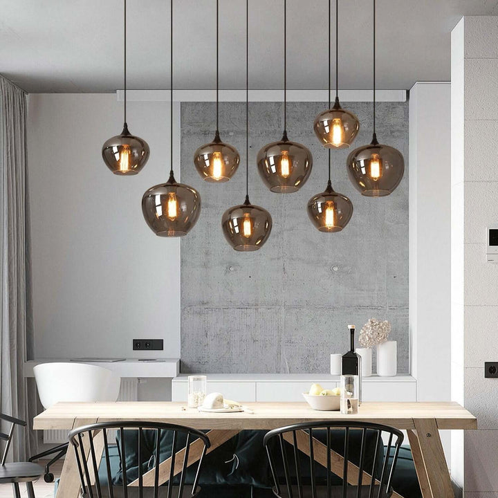 Moderne Glasflaske Pendellampe