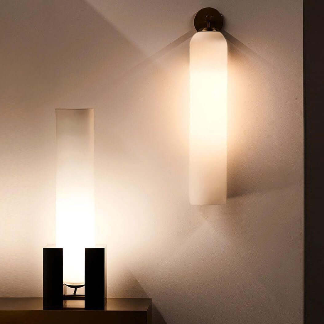 Moderne glas væglampe