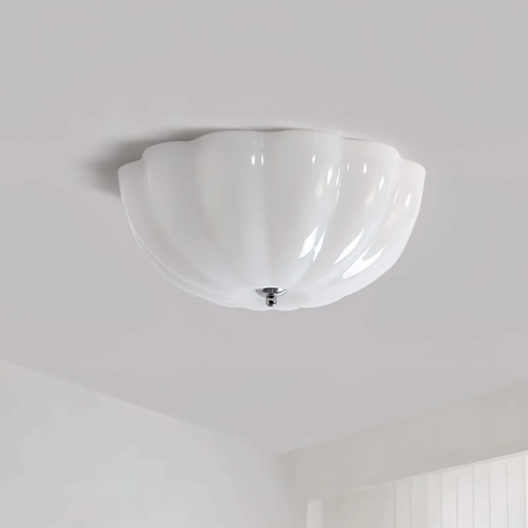 Moderne Opal Glas Loftlampe - Blødt og Diffust Lys
