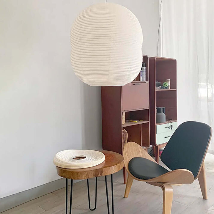 Minimalistisk papirslampe til ophæng
