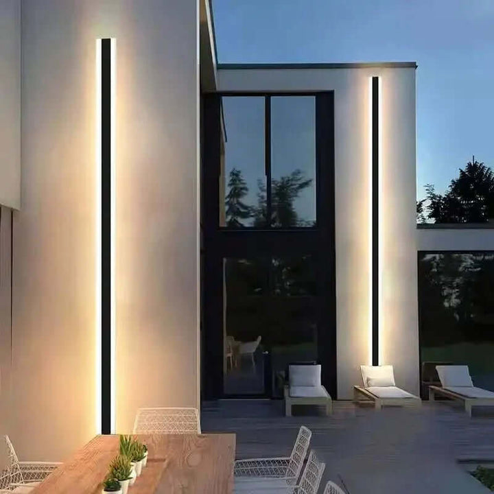 Moderne LED-væglampe - Stribet design