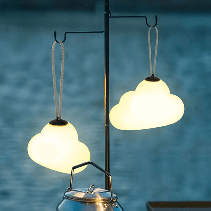 Udendørs LED-hængelampe med sky-design