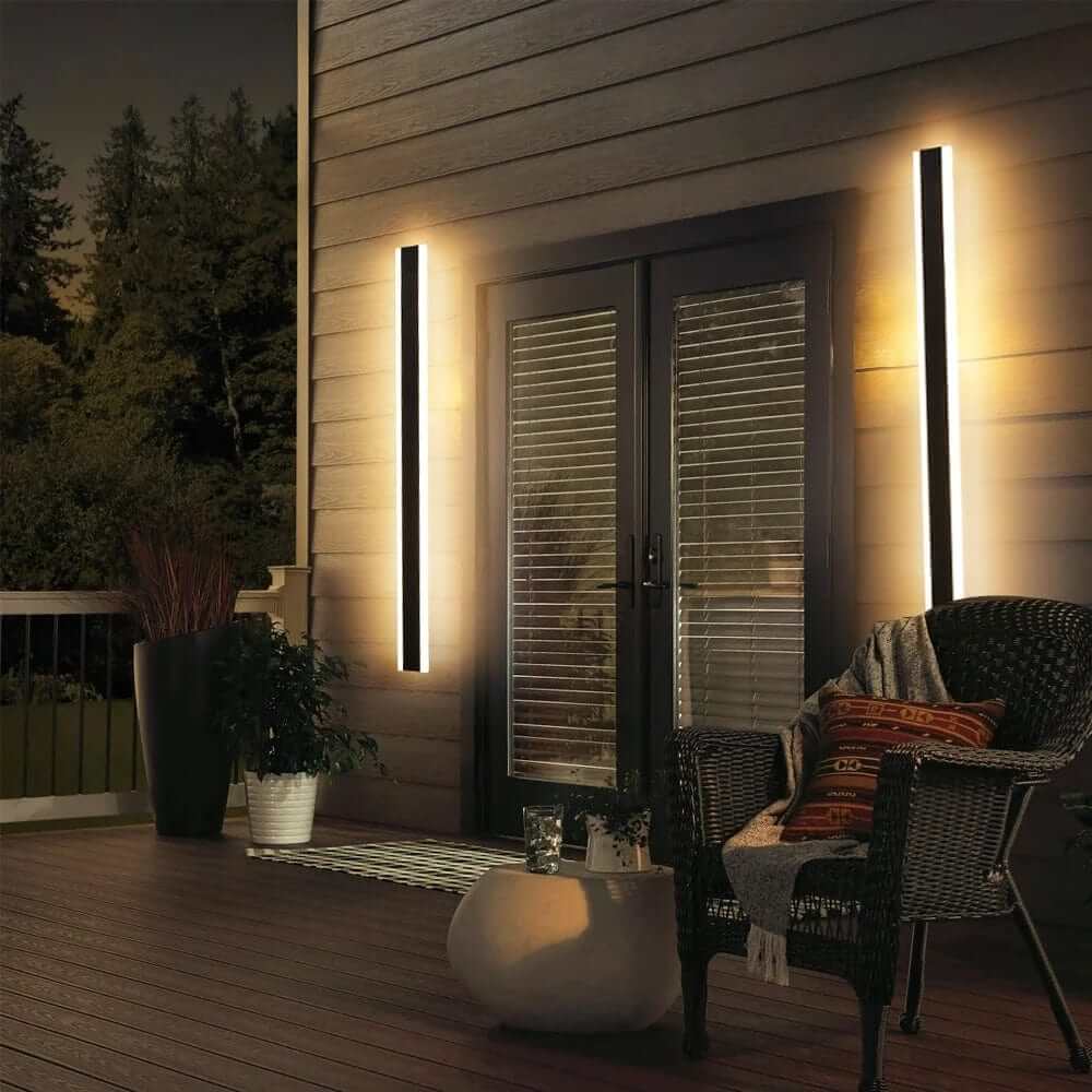 Moderne LED-væglampe - Stribet design