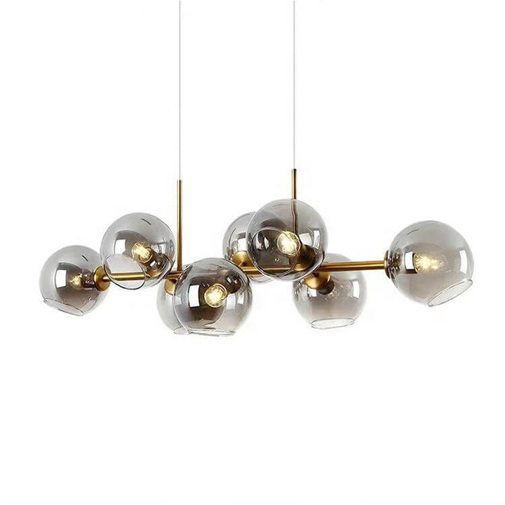 Nordisk glaskugle lysekrone