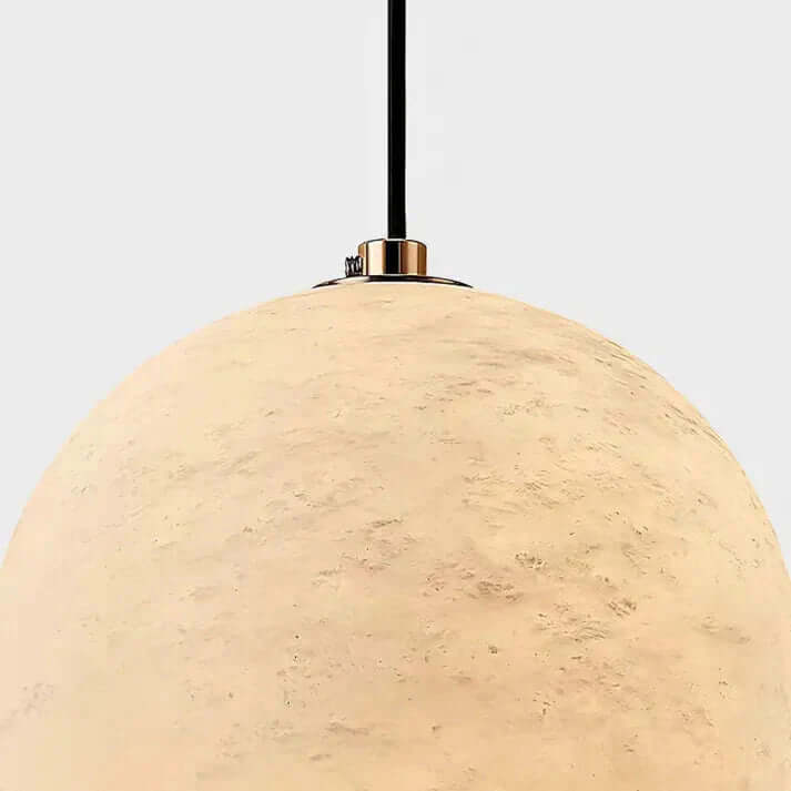 Moderne marmor- og alabast pendellampe, kugleformet design, nordisk stil