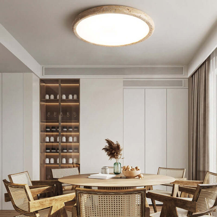 LED loftlampe i natursten