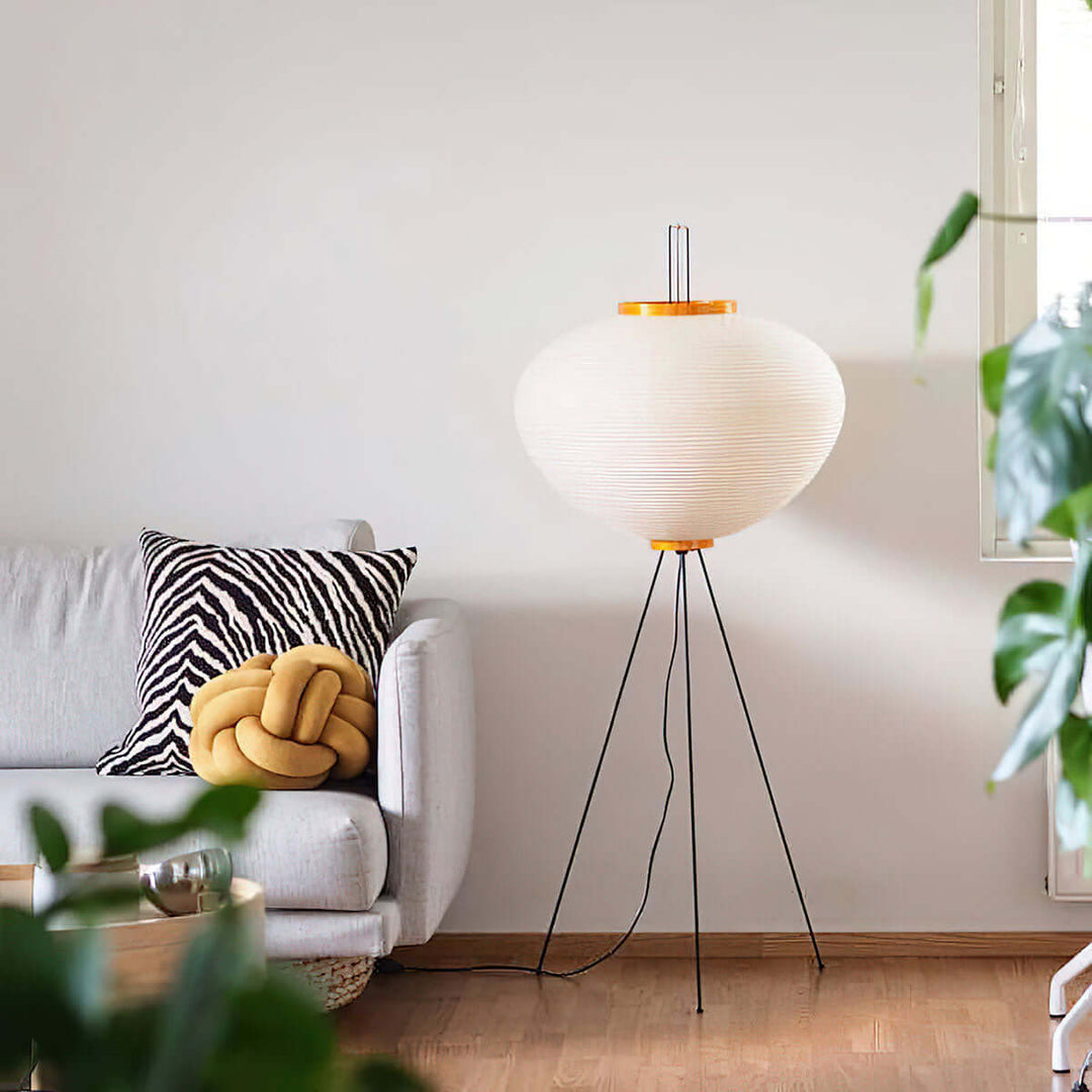 Lampadaire En Papier De Riz