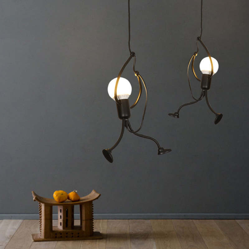 Retro pendel lampe, geometrisk lampe, indretningslys