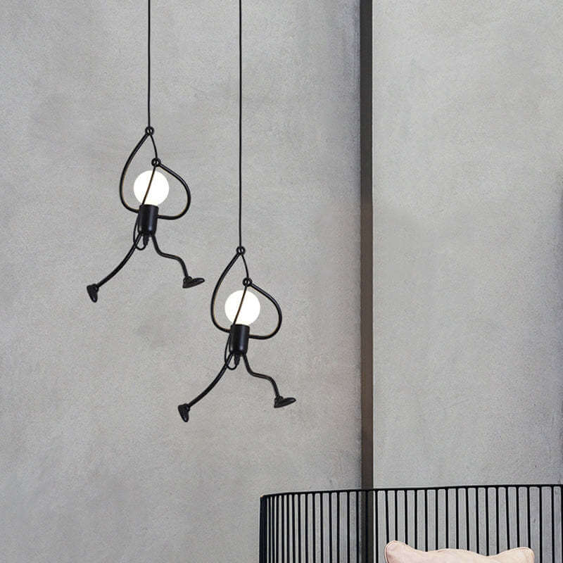 Retro pendel lampe, geometrisk lampe, indretningslys
