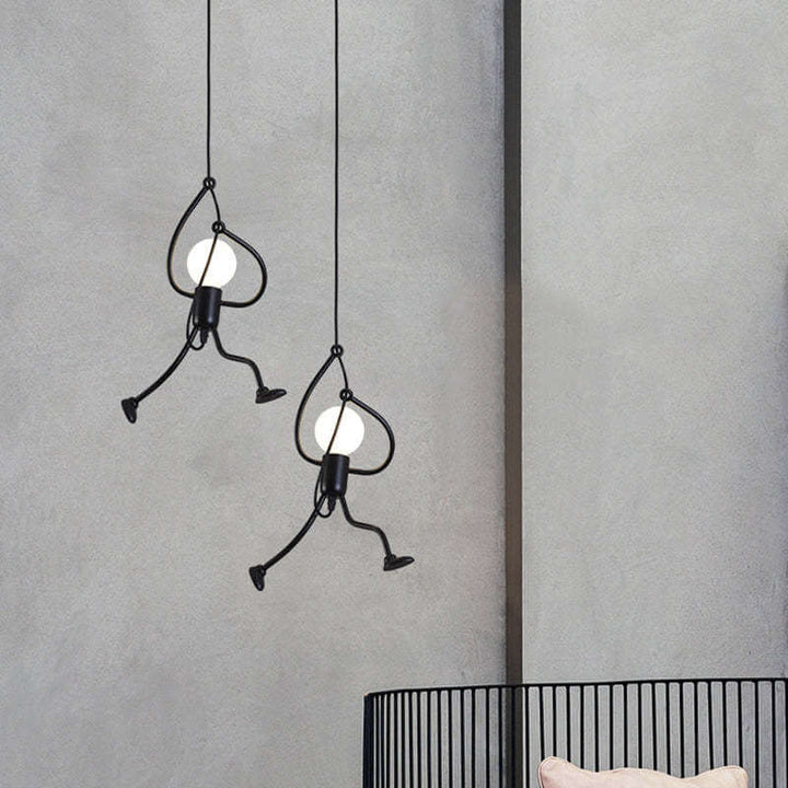 Retro pendel lampe, geometrisk lampe, indretningslys