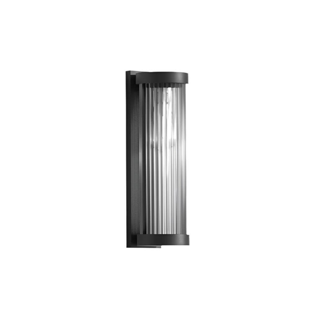 Moderne Cylindrisk Metal- & Glas Udendørs Lanterne
