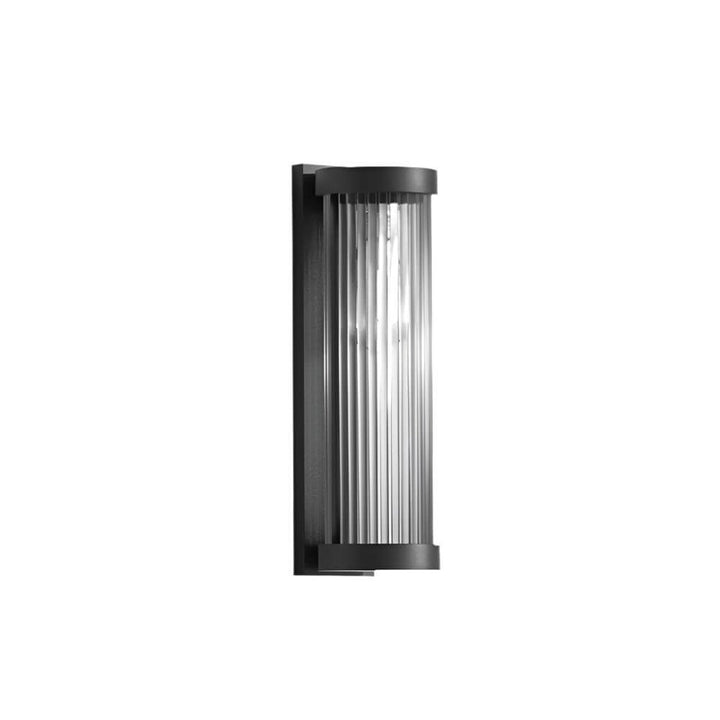 Moderne Cylindrisk Metal- & Glas Udendørs Lanterne