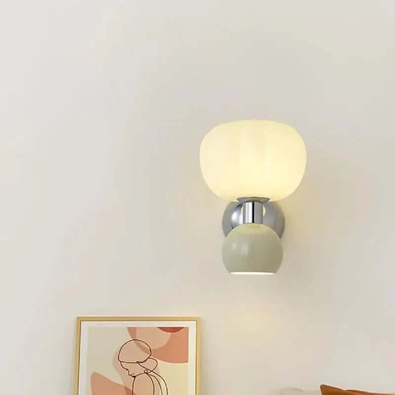 Moderne creme-farvet LED-væglampe