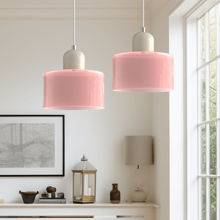 Moderni lasinen Bauhaus-tyylinen riippuvalaisin