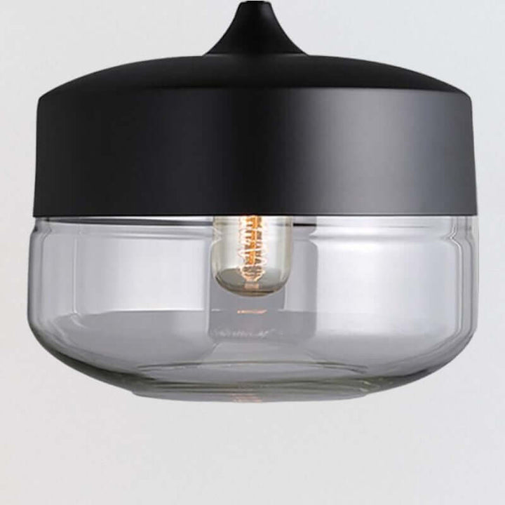 Elegant Metal & Glass Ceiling Lamp