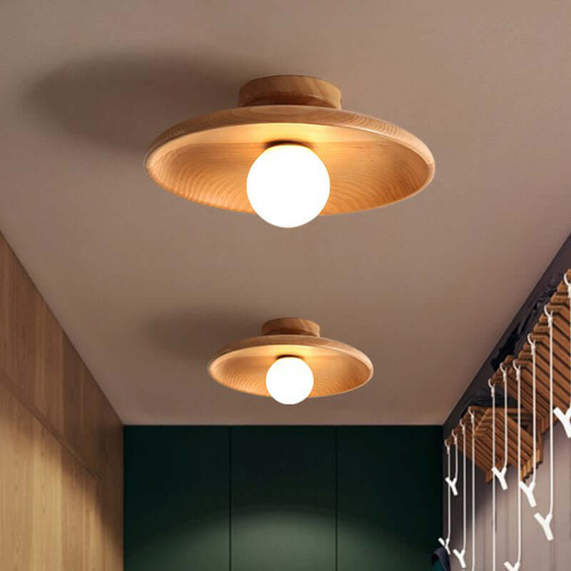 Lavloftet skålformet loftslampe