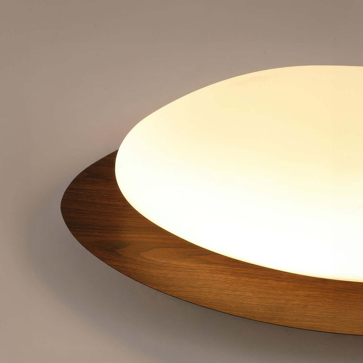 Moderne træ loftlampe med åremønster