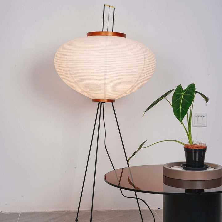 Lampadaire En Papier De Riz