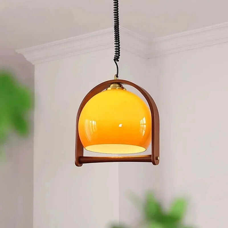 Bauhaus-stil lampe i træ