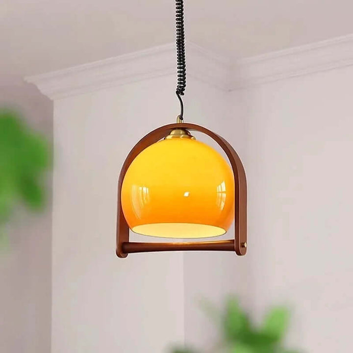 Bauhaus-stil lampe i træ