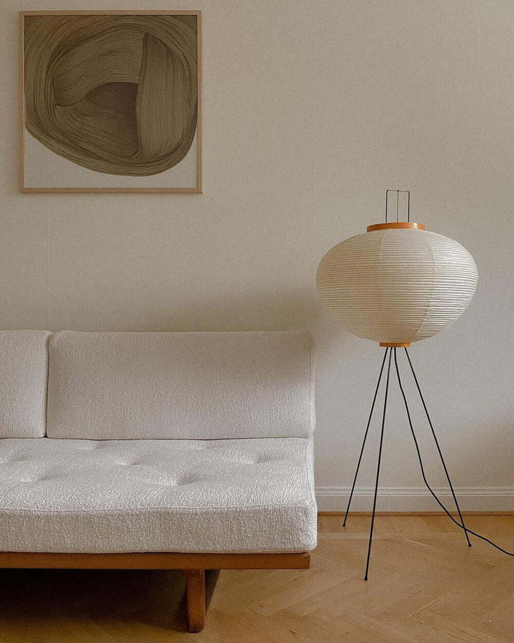 Lampadaire En Papier De Riz