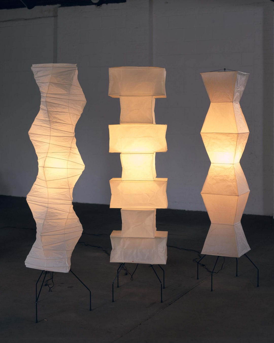 Lampadaire En Papier De Riz