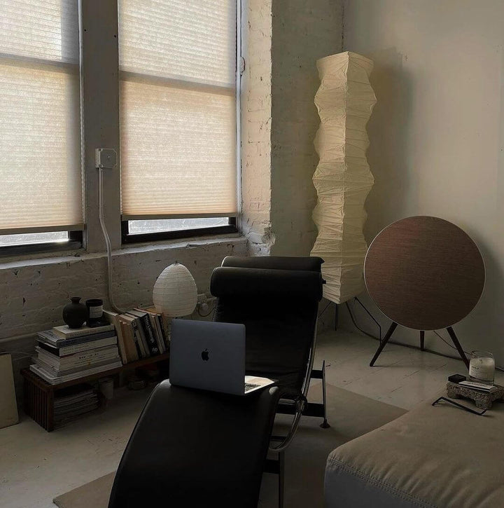Lampadaire En Papier De Riz