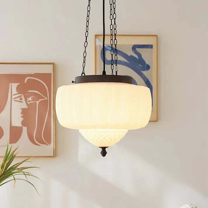 Moderne minimalistisk pendellampe i glas