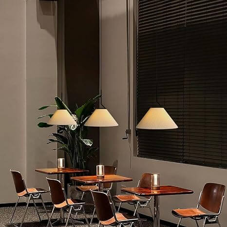 Nordisk Rynket Creme Pendel Lampe