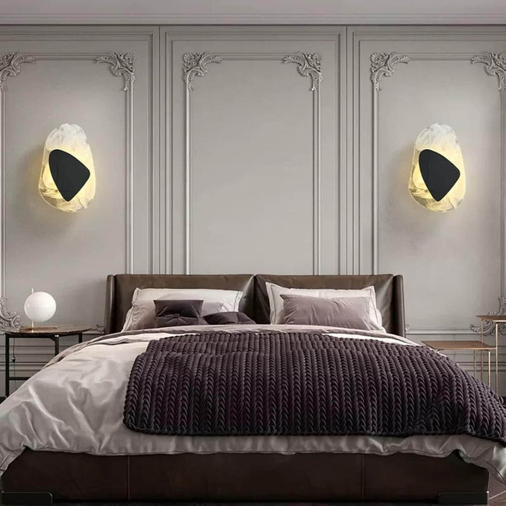 Moderne LED væglampe i glas