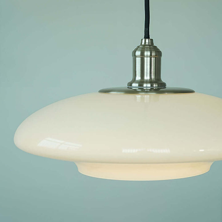 Moderne Hvid Glas Pendel