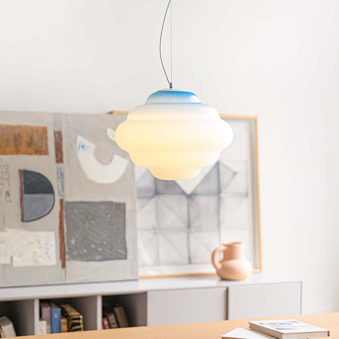 Moderne pendellampe med gradient farve