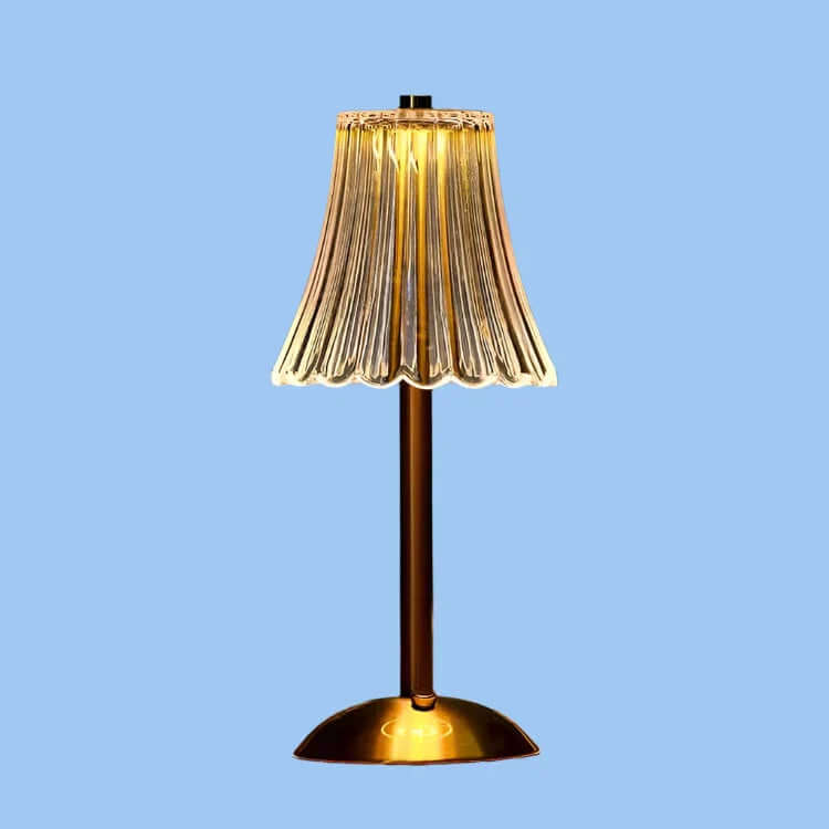 Trådløs Krystalmetal Bordlampe