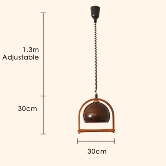 Bauhaus-stil lampe i træ