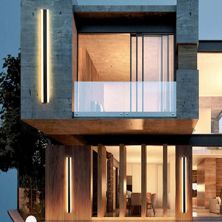 Moderne LED-væglampe - Stribet design