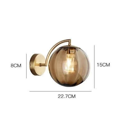 Elegant LED Glasvæglampe – Stilfuld Indendørs Belysning