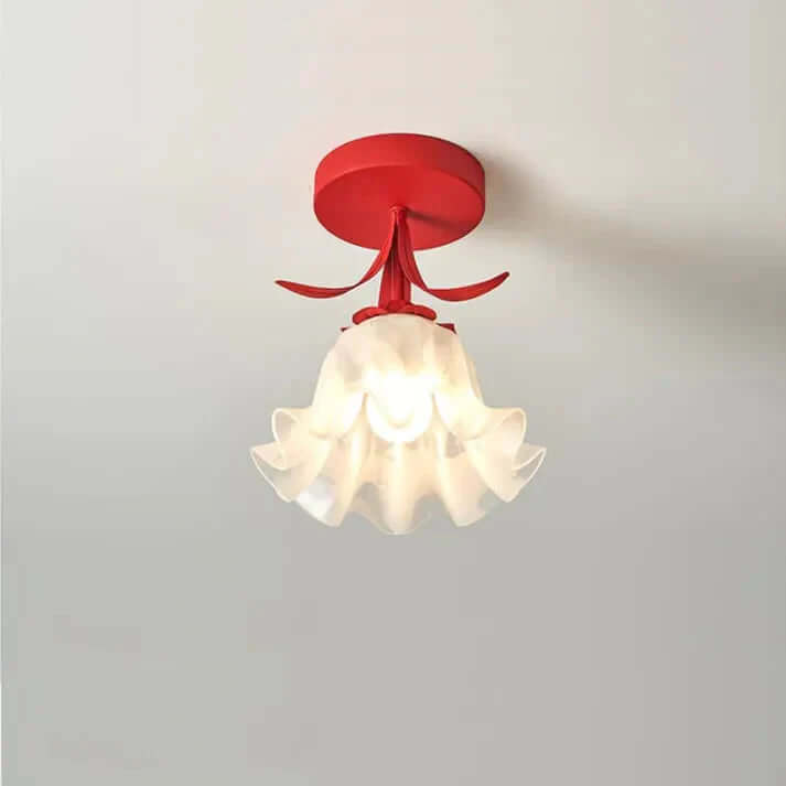 Tiffany-stil loftlampe simpelt mini-blomstermønster
