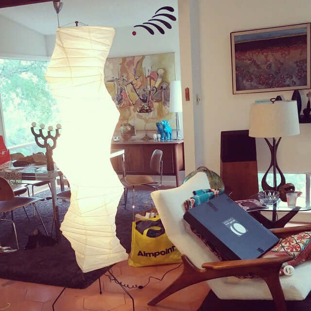 Lampadaire En Papier De Riz