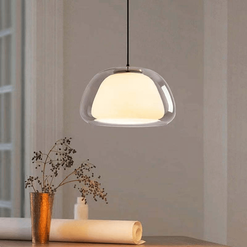 Moderne mælkeglas pendel - Stilfuld lampe til hjemmet