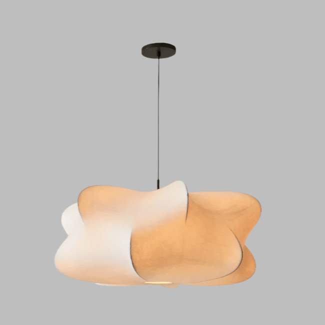 Moderne Japansk Silkelampe Wabi Sabi
