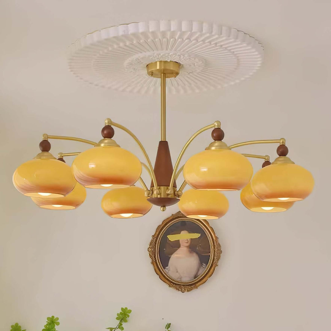 Retro loftlampe, moderne indretning