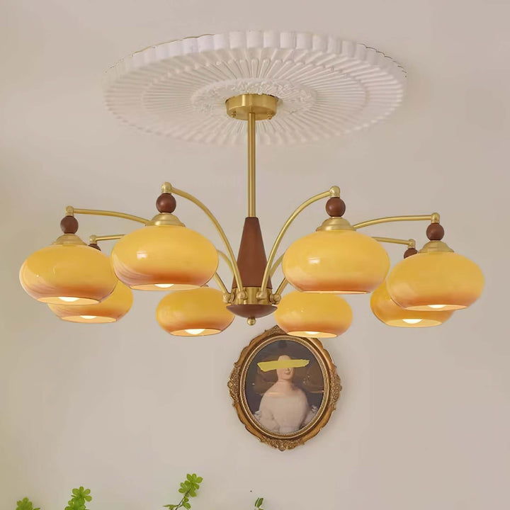 Retro loftlampe, moderne indretning