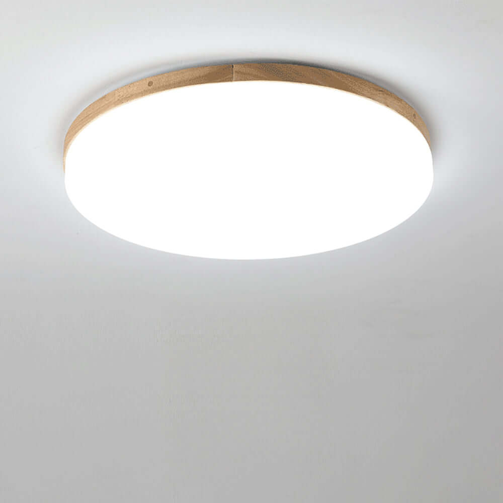 Enkel rund LED loftlampe i akryl