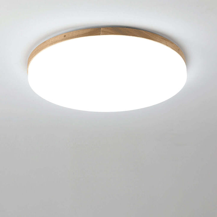 Enkel rund LED loftlampe i akryl