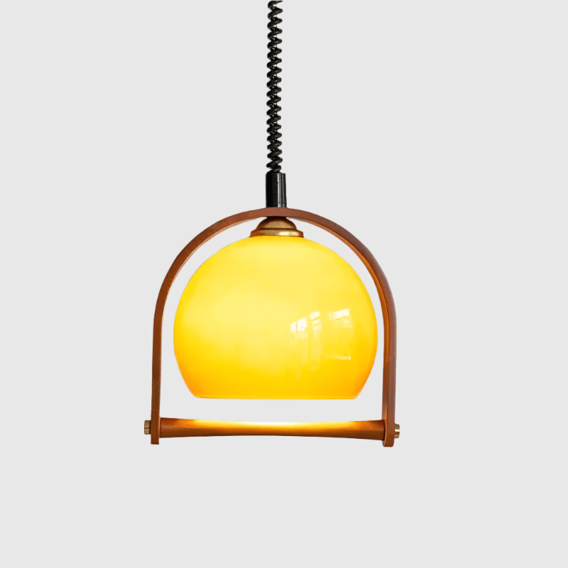 Bauhaus-stil lampe i træ