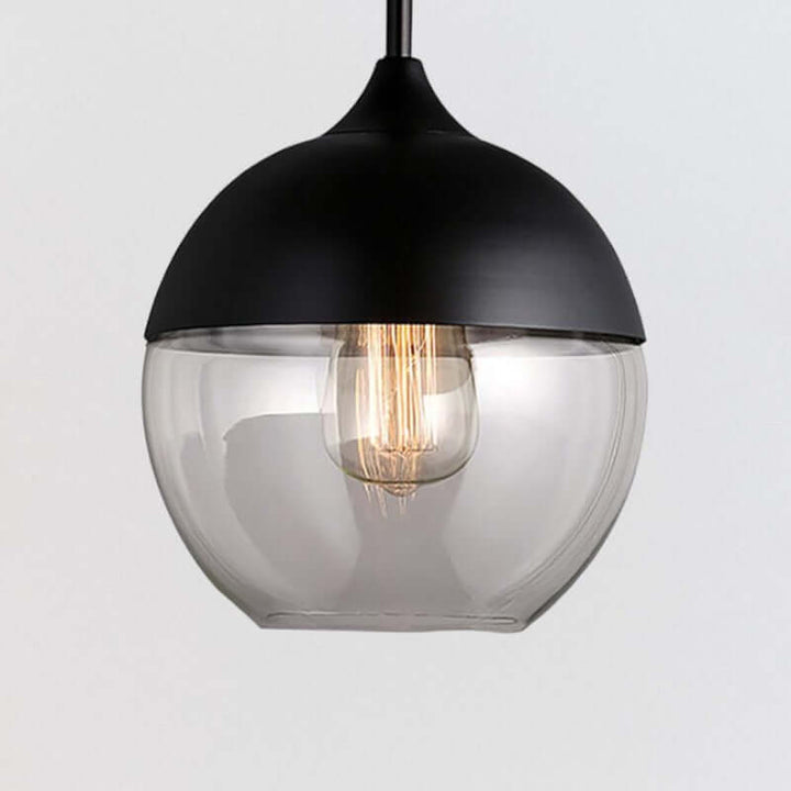 Modern Metal and Glass Ceiling Lamp