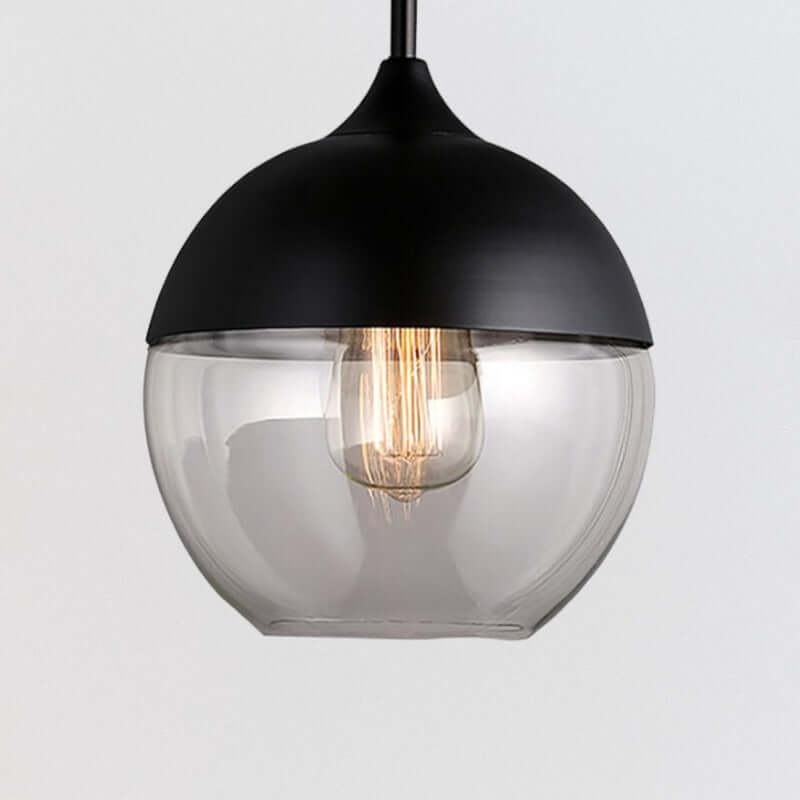 Elegant Metal & Glass Ceiling Lamp