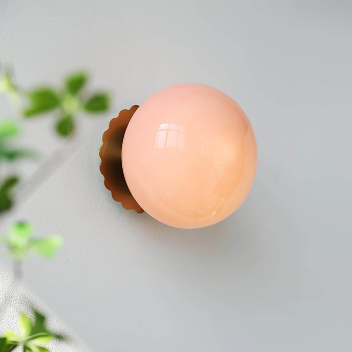 Moderne væg lampe - Guld og hvid