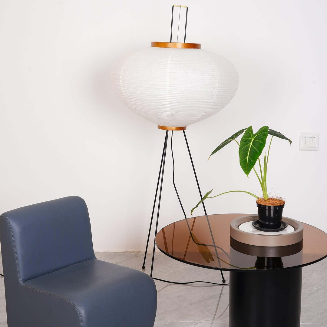 Lampadaire En Papier De Riz