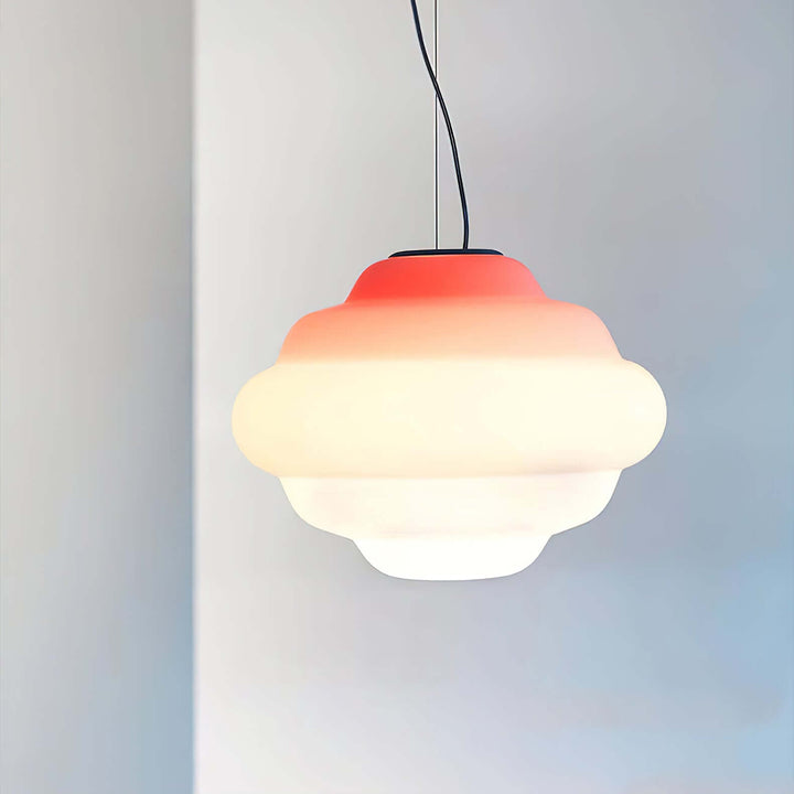 Moderne pendellampe med gradient farve